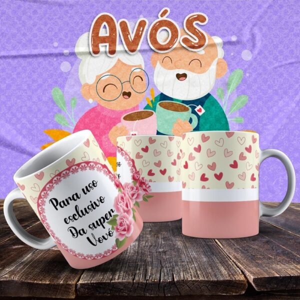 Caneca Vovó e Vovô