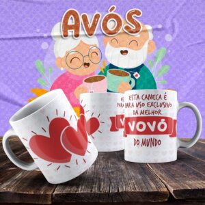 Caneca Vovó e Vovô