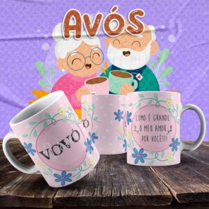 Caneca Vovó e Vovô