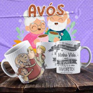 Caneca Vovó e Vovô