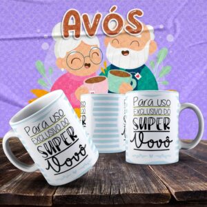 Caneca Vovó e Vovô