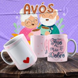 Caneca Vovó e Vovô