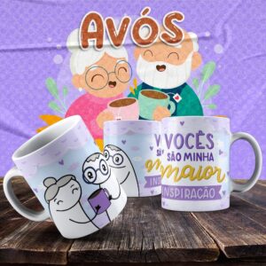 Caneca Vovó e Vovô