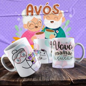 Caneca Vovó e Vovô