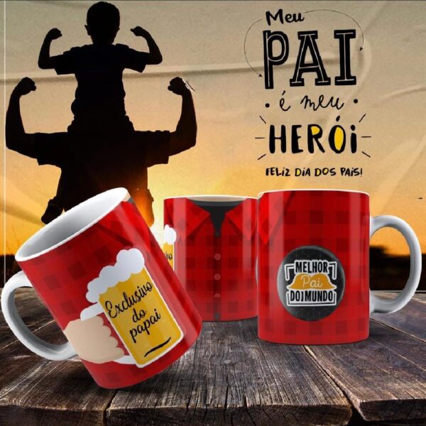 Caneca Dia dos Pais Frases