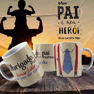 Caneca Dia dos Pais Frases