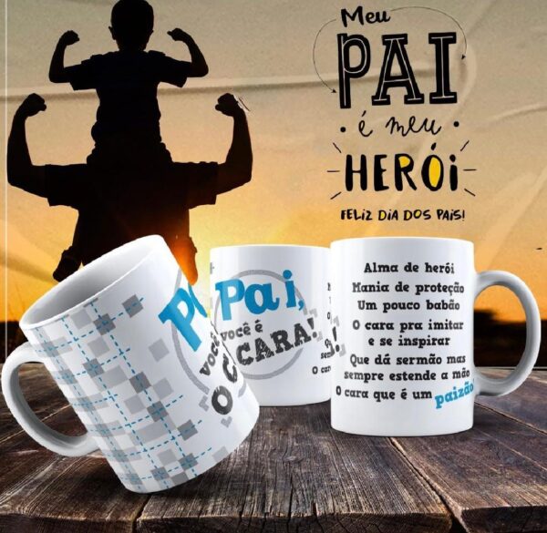 Caneca Dia dos Pais Frases