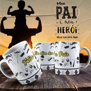 Caneca Dia dos Pais Frases