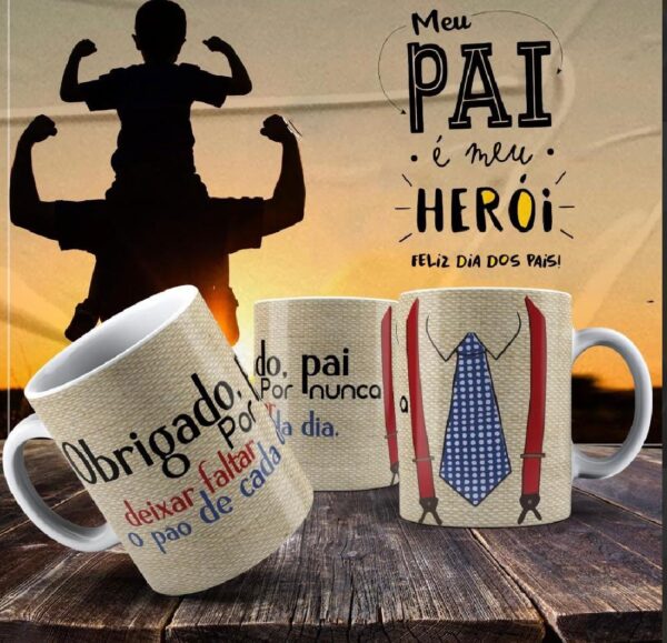 Caneca Dia dos Pais Frases