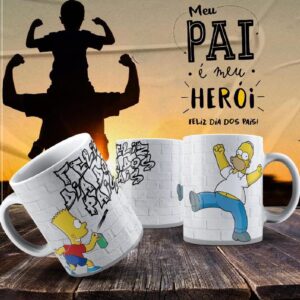Caneca Dia dos Pais Frases
