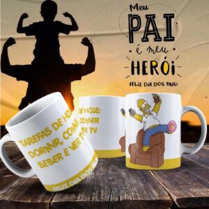 Caneca Dia dos Pais Frases