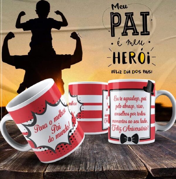 Caneca Dia dos Pais Frases