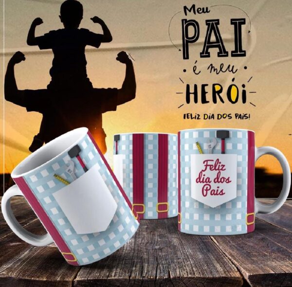 Caneca Dia dos Pais Frases
