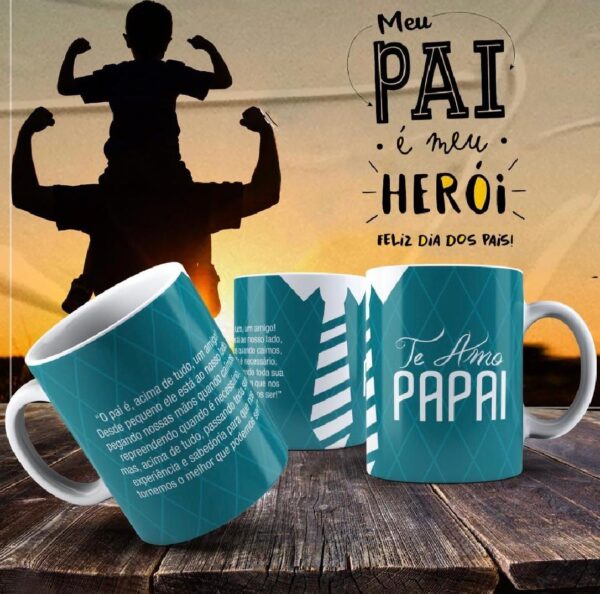 Caneca Dia dos Pais Frases