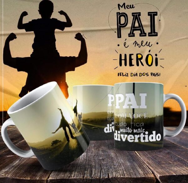 Caneca Dia dos Pais Frases
