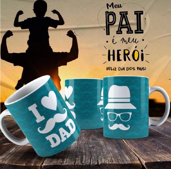 Caneca Dia dos Pais Frases
