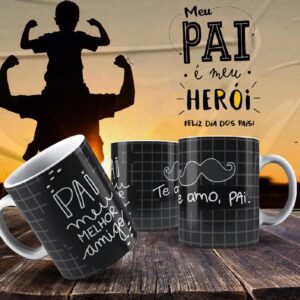 Caneca Dia dos Pais Frases