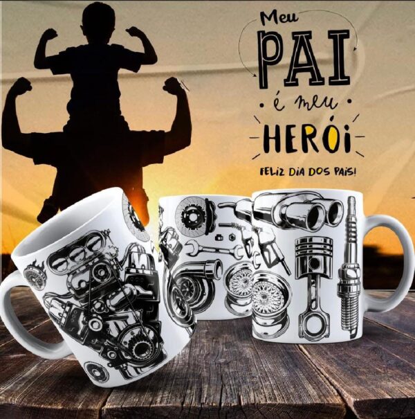 Caneca Dia dos Pais Frases