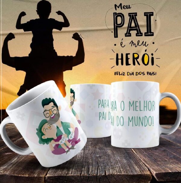 Caneca Dia dos Pais Frases